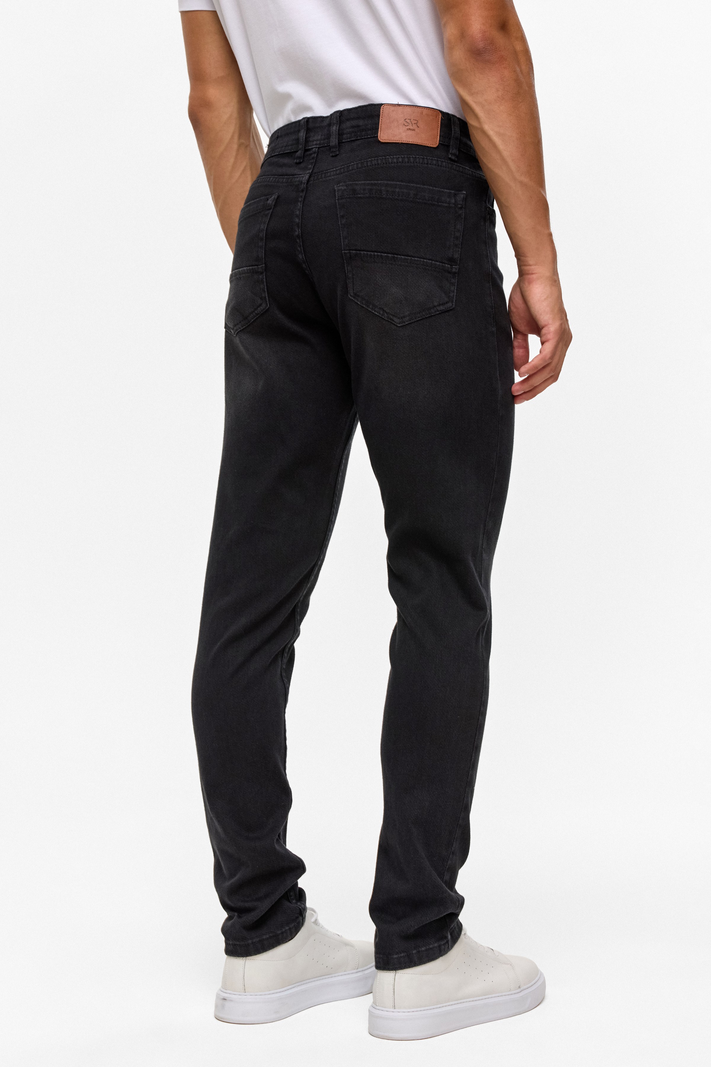 Süvari Siyah Slim Denim Pantolon görsel 5