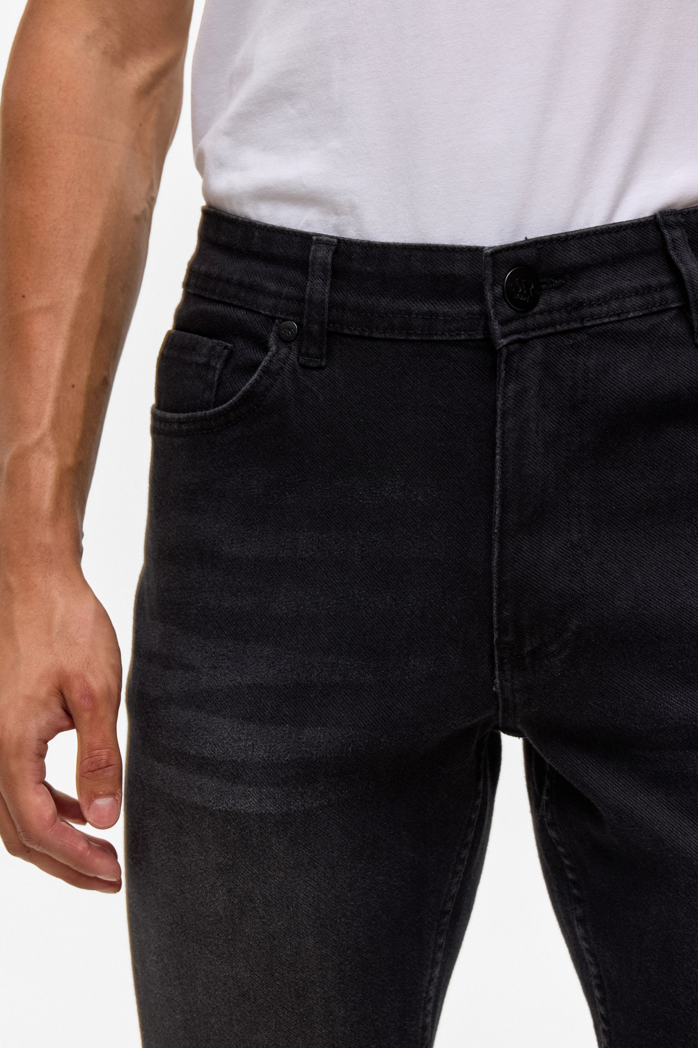 Süvari Siyah Slim Denim Pantolon görsel 4