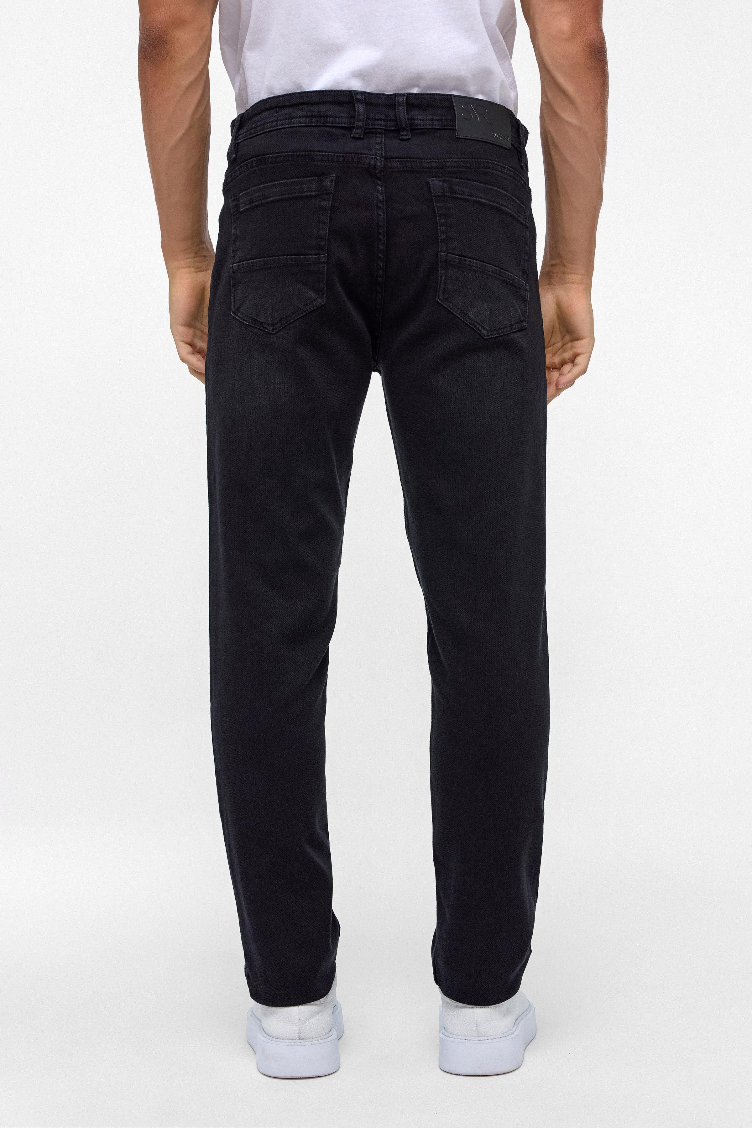 Süvari Siyah Slim Denim Pantolon görsel 5