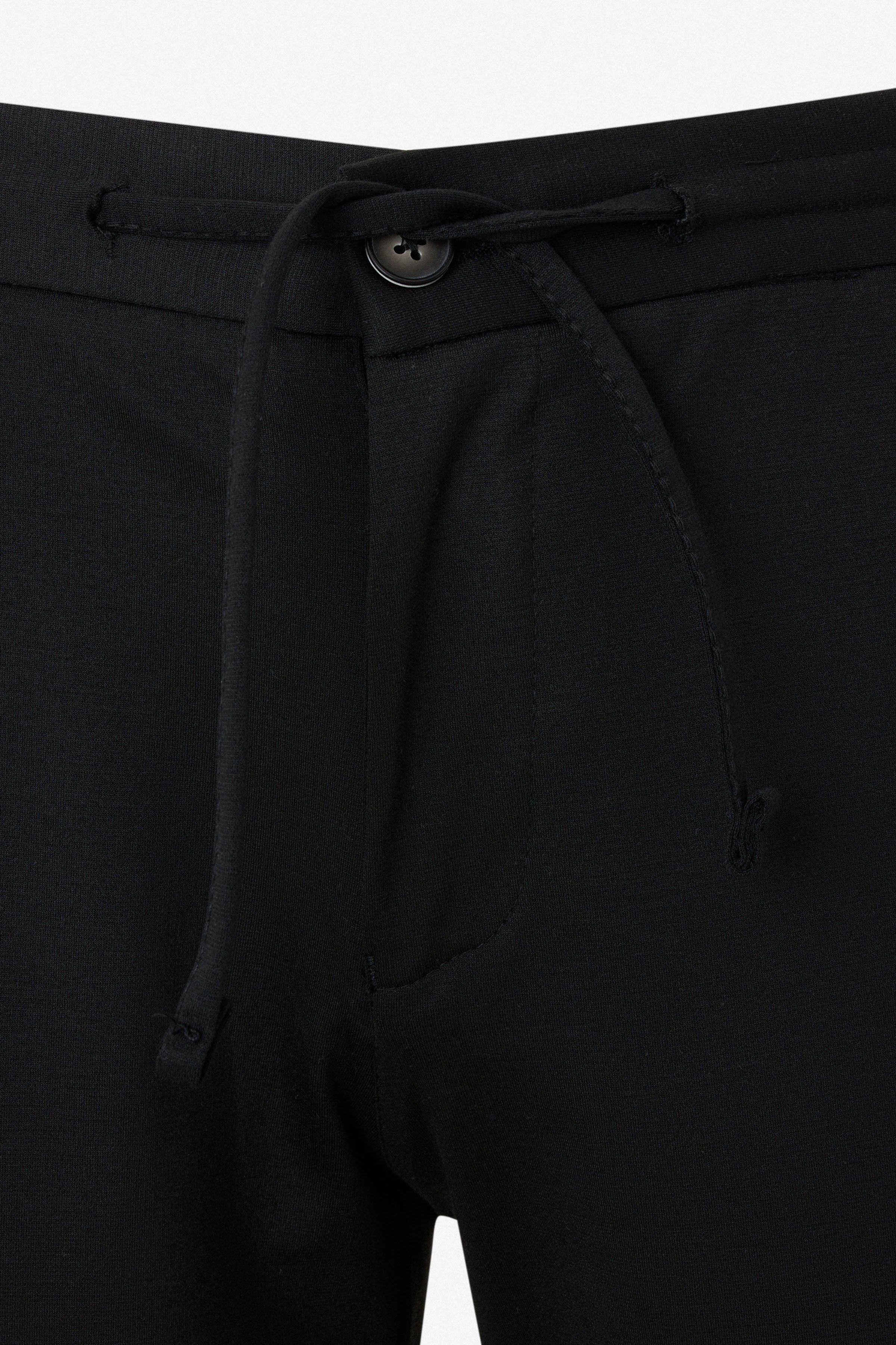 Siyah Slim Düz Jogger Pantolon