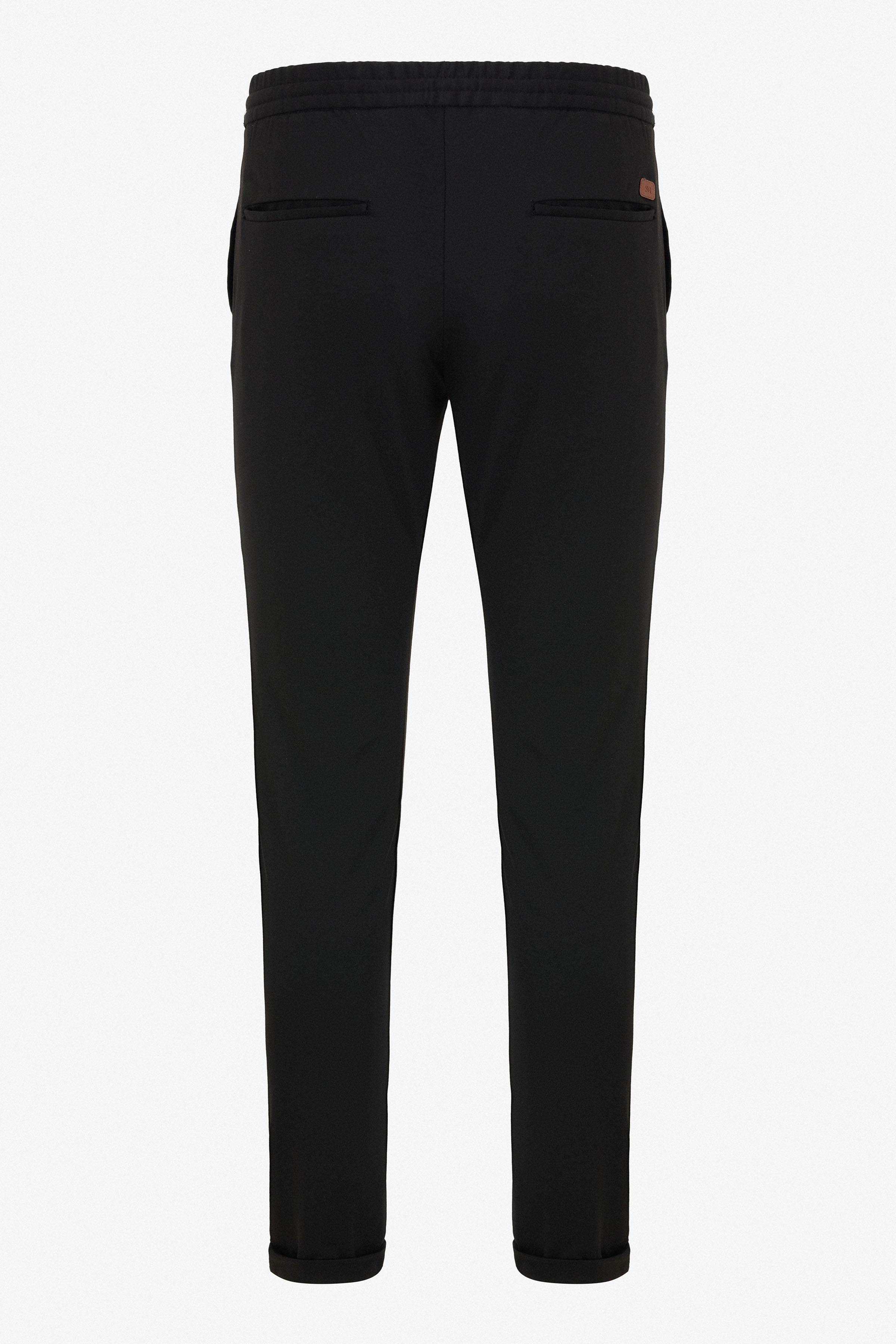 Siyah Slim Düz Jogger Pantolon