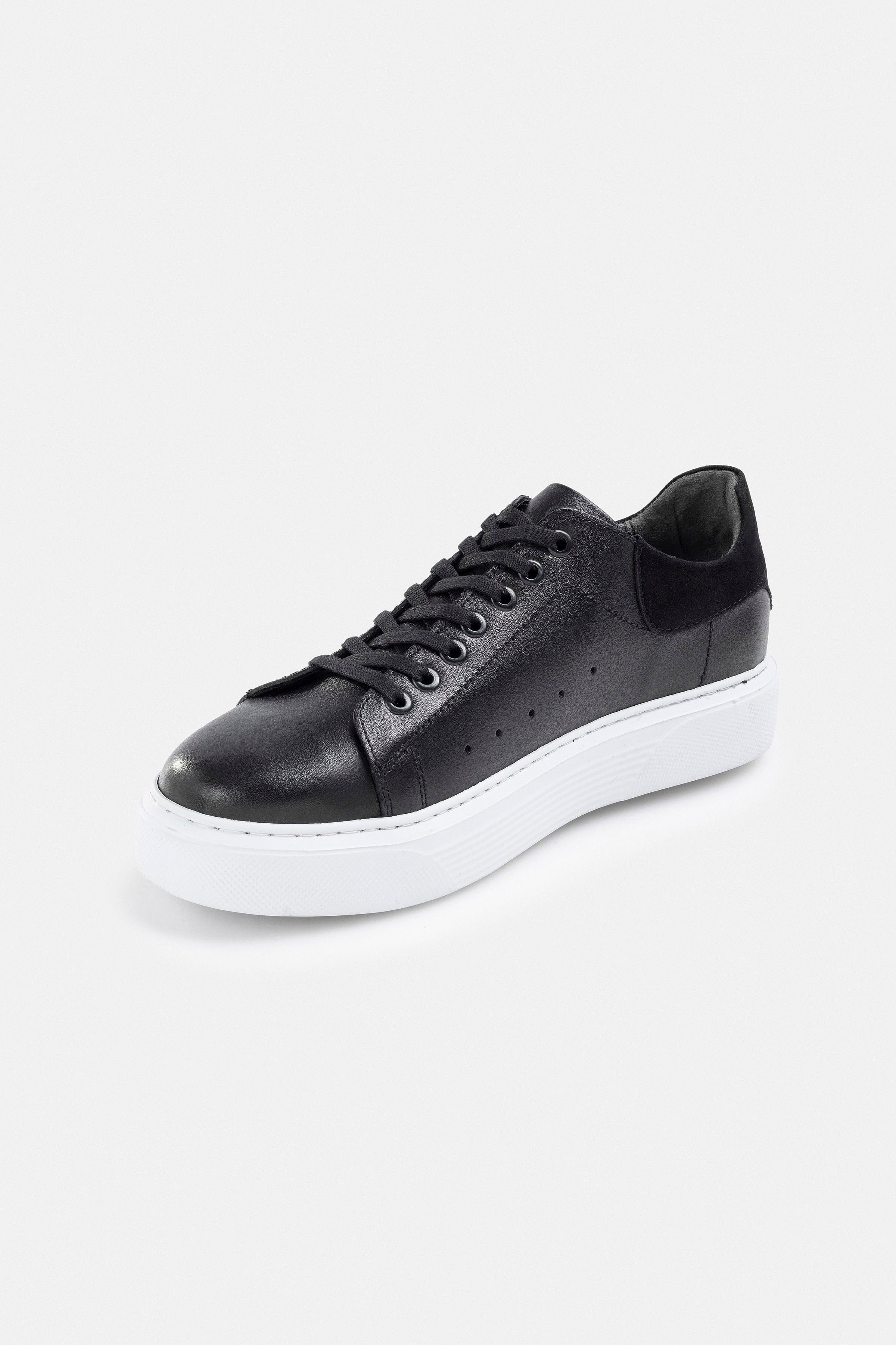 Süvari Siyah Sneakers Ayakkabı görsel 4