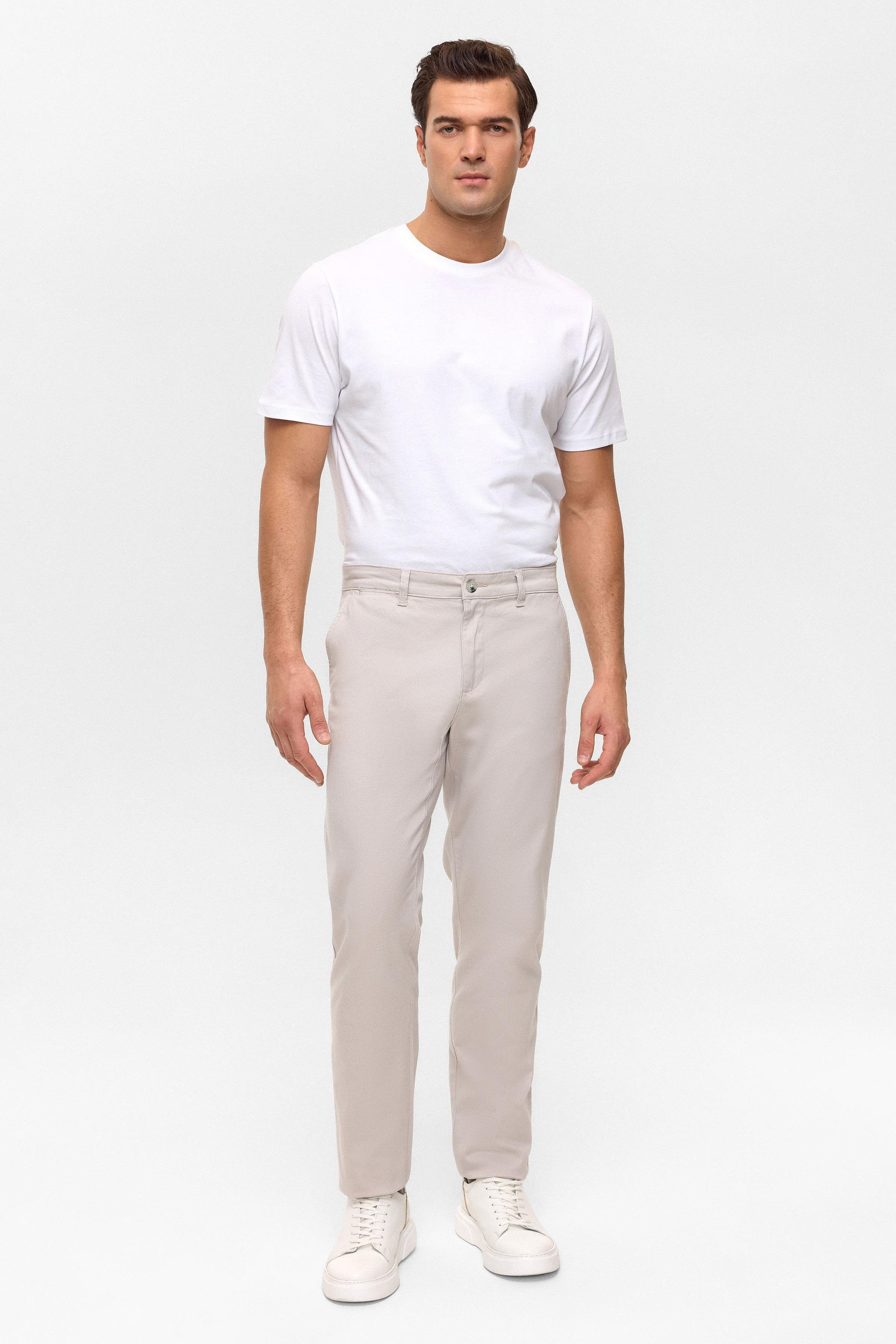 Süvari Taş Regular Armürlü Chino Pantolon