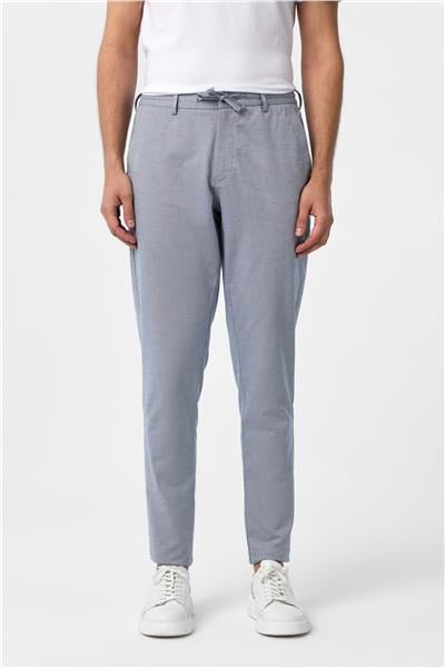 Buz Mavi Slim Fit Armürlü Jogger Pantolon