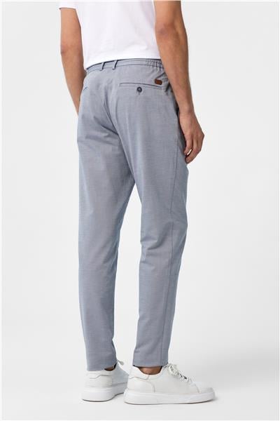 Buz Mavi Slim Fit Armürlü Jogger Pantolon