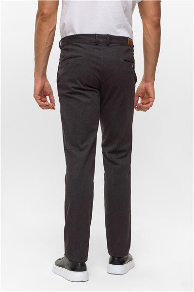 Antrasit Regular Armürlü Pantolon