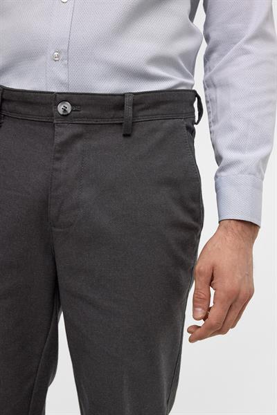 Antrasit Regular Armürlü Pantolon