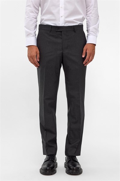 Antrasit Regular Düz Pantolon
