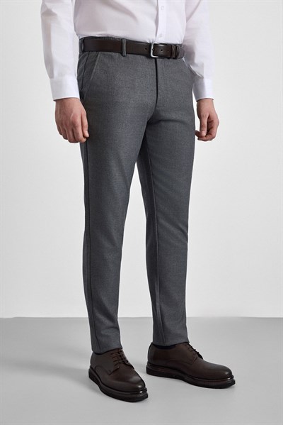 Antrasit Slim Düz İnterlok Yarım Lastikli Rüzgar Geçirmez Jogger Pantolon