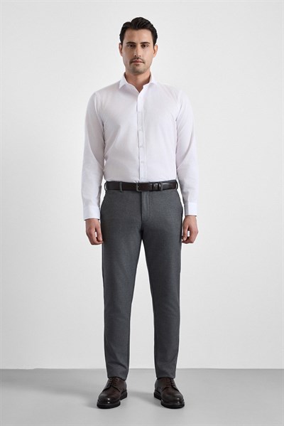 Antrasit Slim Düz İnterlok Yarım Lastikli Rüzgar Geçirmez Jogger Pantolon