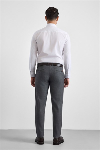 Antrasit Slim Düz İnterlok Yarım Lastikli Rüzgar Geçirmez Jogger Pantolon