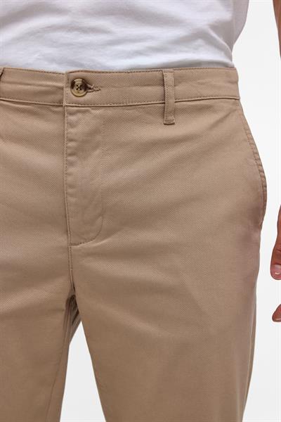 Bej Regular Armürlü Pantolon