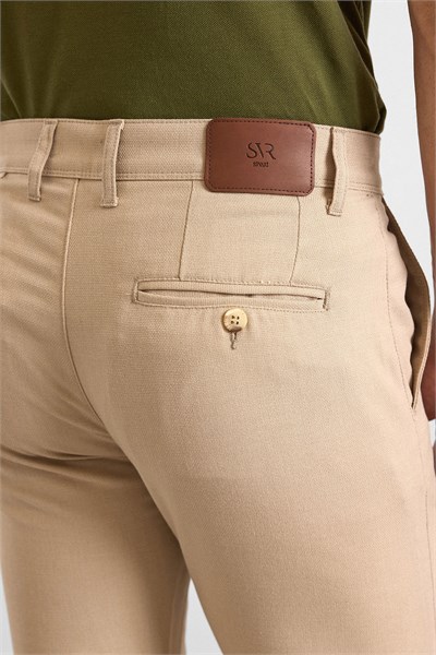 Bej Slim Klasik Pantolon