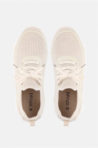 Bej Sneakers Ayakkabı