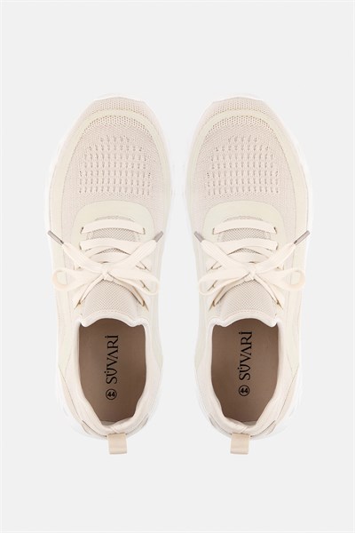 Bej Sneakers Ayakkabı