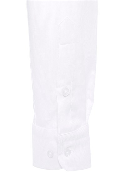 Beyaz Slim Fit Düz Klasik Yaka Gömlek