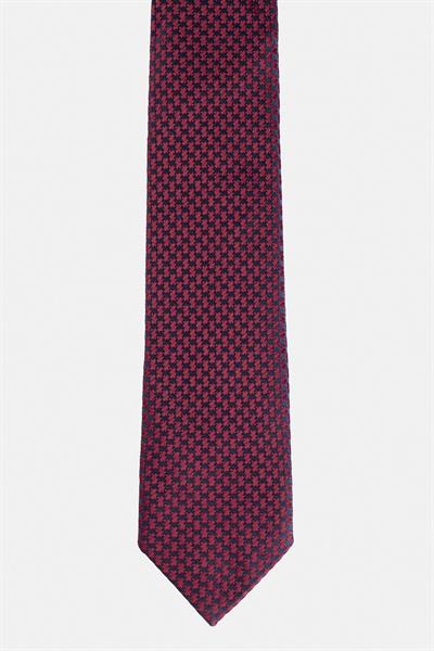 Bordo Baskılı Kravat