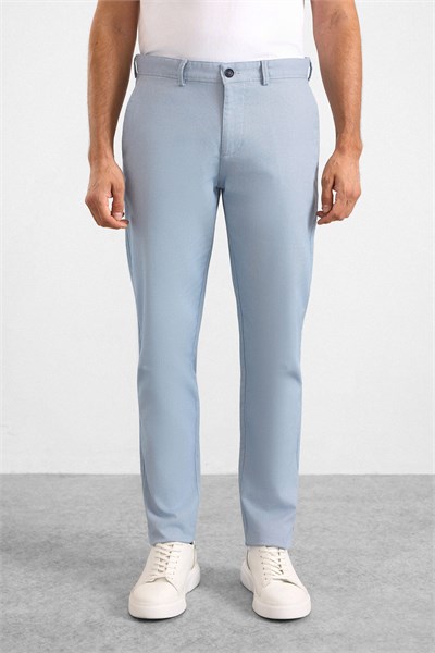 Buz Mavi Slim Casual Pantolon