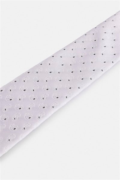 Gri Baskılı Kravat