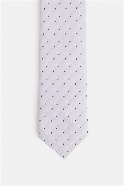 Gri Baskılı Kravat