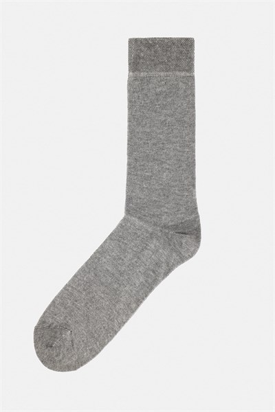 Gri Düz Çorap
