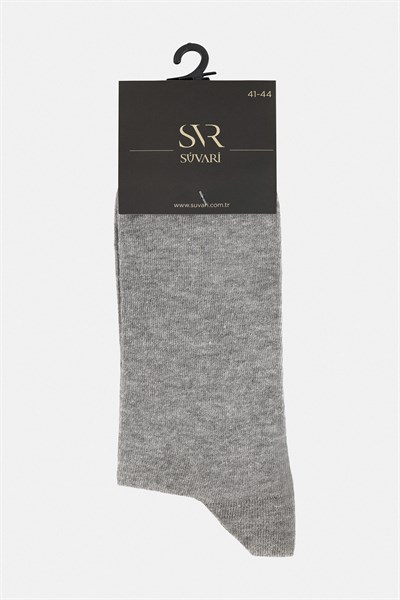 Gri Düz Çorap