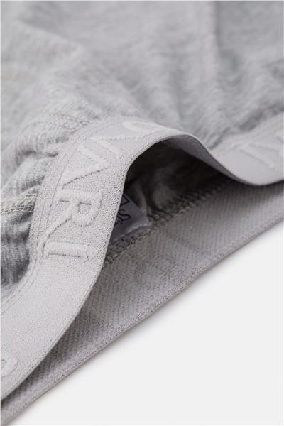 Gri Regular Düz Boxer