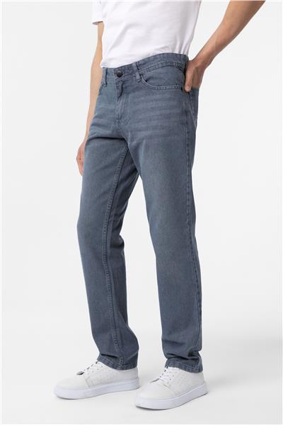 Gri Regular Denim Pantolon