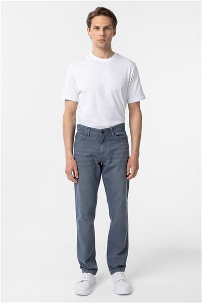 Gri Regular Denim Pantolon