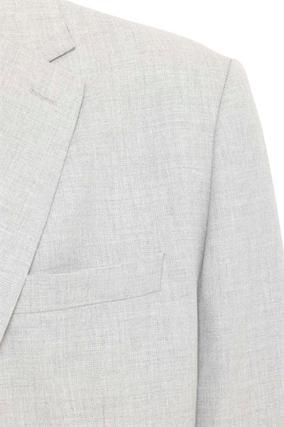 Gri Regular Desenli Mono Yaka 6 Drop Klasik Takım Elbise