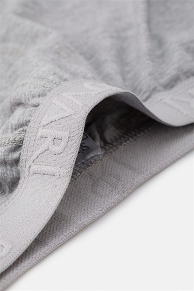 Gri Regular Düz Boxer