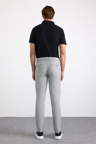 Gri Slim Casual Pantolon