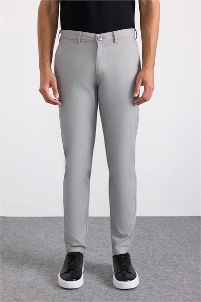 Gri Slim Casual Pantolon