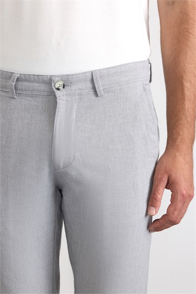 Gri Slim Casual Pantolon