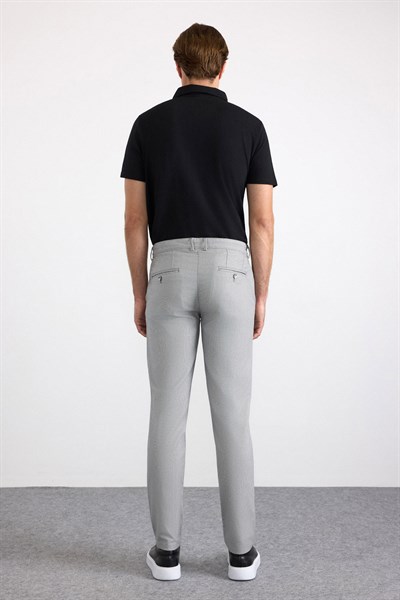 Gri Slim Casual Pantolon