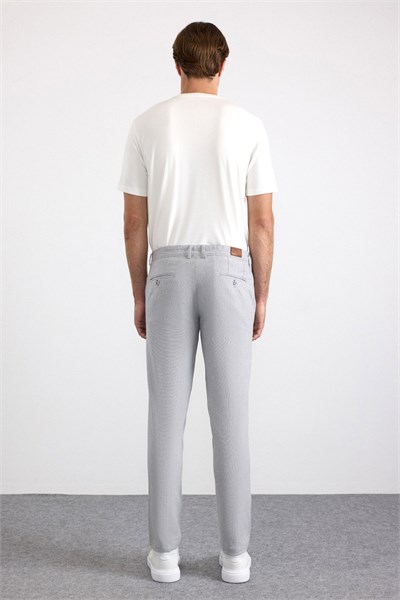 Gri Slim Casual Pantolon