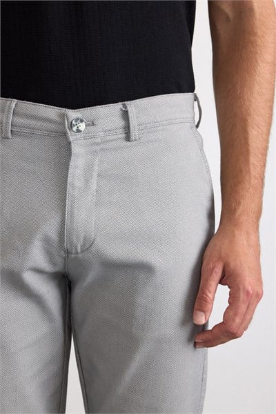 Gri Slim Casual Pantolon