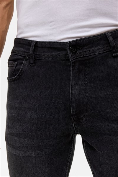 Gri Slim Denim Pantolon