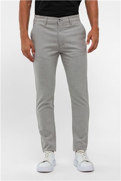 Gri Slim Desenli Pantolon