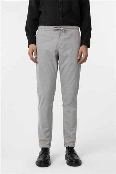 Gri Slim Fit Düz Jogger Pantolon