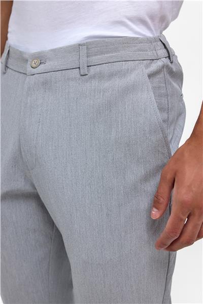 Gri Slim Düz Jogger Pantolon