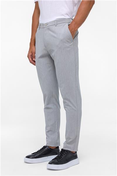 Gri Slim Düz Jogger Pantolon