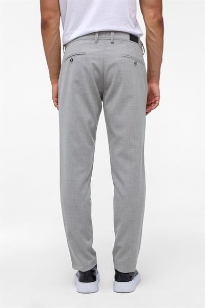 Gri Slim Fit Desenli Kumaş Pantolon