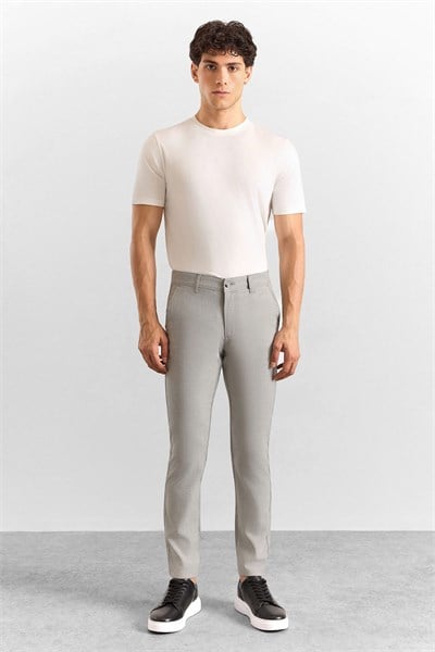 Gri Slim Klasik Pantolon