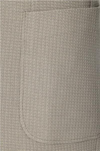 Haki Slim Fit Desenli Mono Yaka 6 Drop Ceket