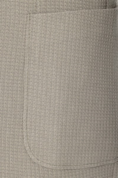 Haki Slim Fit Desenli Mono Yaka 6 Drop Ceket