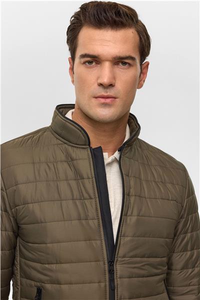 Haki Slim Kapitone Mont