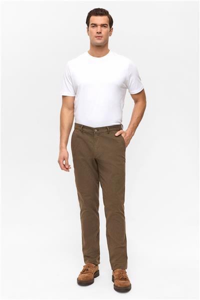 Kiremit Regular Armürlü Pantolon