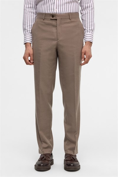 Kiremit Regular Düz Pantolon