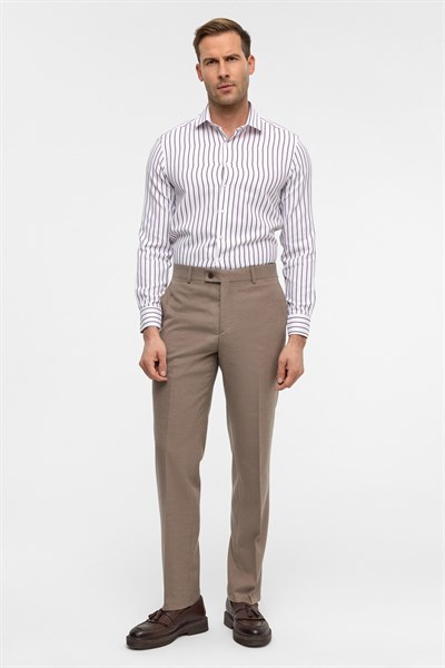 Kiremit Regular Düz Pantolon